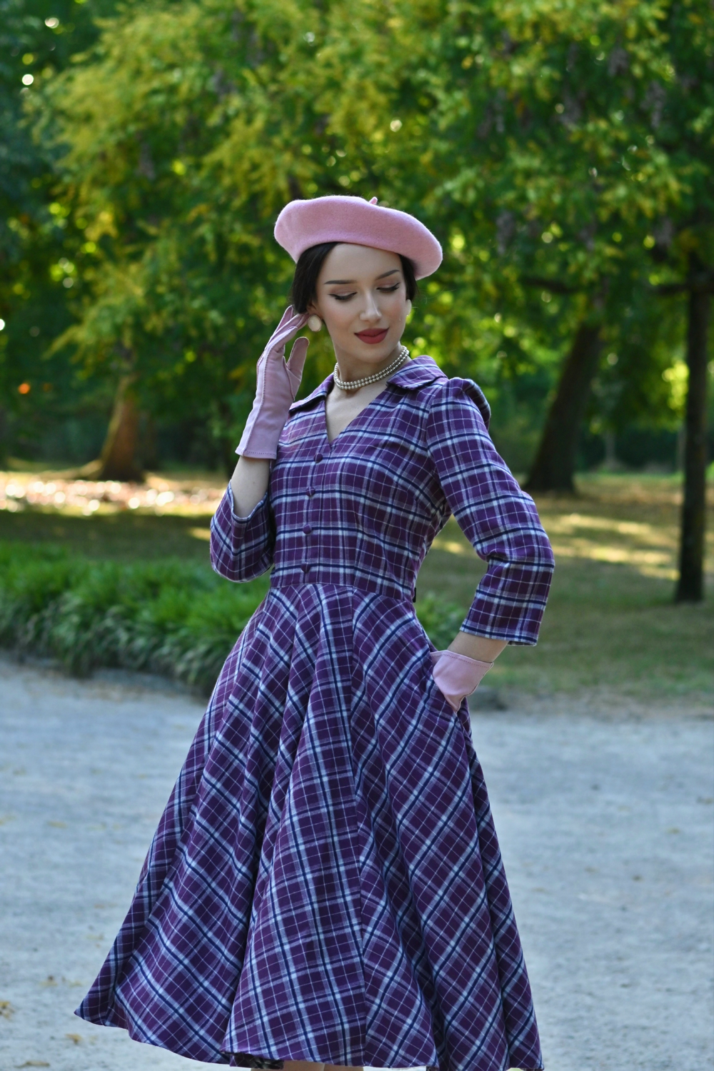 Lowe Tartan Swing Dress in Extended Sizing